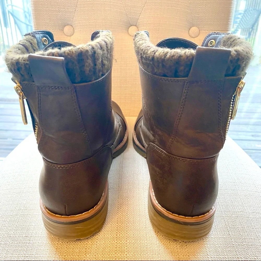 Brown Leather Women's Boots - Picture 2 of 8